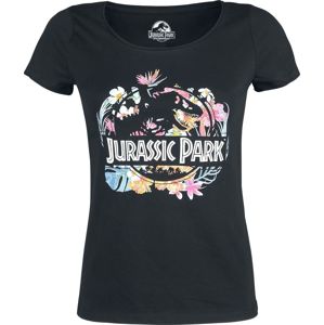 Jurassic Park Logo - Floral dívcí tricko černá