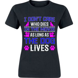 Tierisch As Long As The Dog Lives Dámské tričko černá