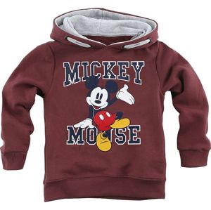 Mickey Mouse & Friends Mickey Mouse detská mikina s kapucí bordová