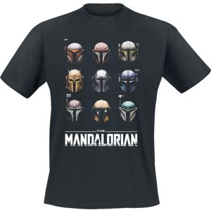 Star Wars The Mandalorian - Helmets Tričko černá