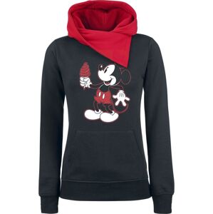 Mickey & Minnie Mouse Gelato Dámská mikina s kapucí cerná/cervená