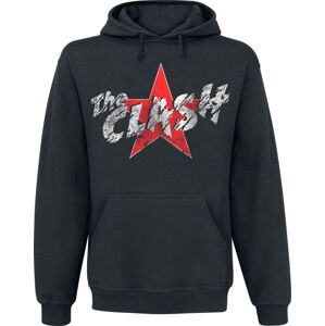 The Clash Star Logo Mikina s kapucí černá