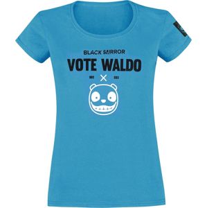 Black Mirror Vote Waldo dívcí tricko modrá