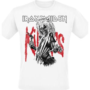 Iron Maiden Killers Eddie Large Graphic Tričko bílá