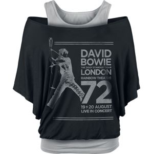 David Bowie London 72 dívcí tricko cerná/šedá