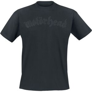 Motörhead Black On Black Logo Tričko černá