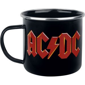 AC/DC AC/DC - Emaille Becher Hrnek černá