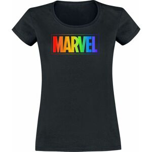 Marvel Rainbow Logo Dámské tričko černá