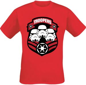 Star Wars Troopers tricko červená