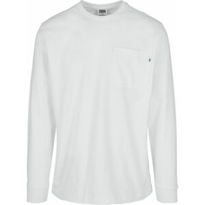 Urban Classics Organické basic tričko s dlouhými rukávy a kapsou Tričko s dlouhým rukávem bílá