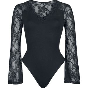Ocultica Body dívcí triko s dlouhými rukávy černá