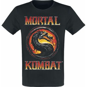 Mortal Kombat Classic Logo Tričko černá