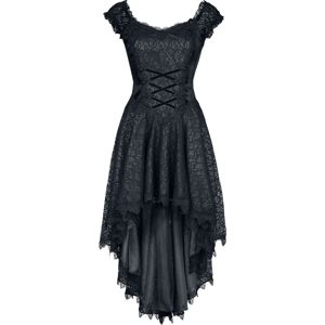 Sinister Gothic Dlouhé šaty Vokuhila šaty černá
