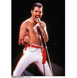 Queen Freddie Mercury - Los Angeles 1982 plakát standard