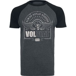 Volbeat Skullwing - Rewind, Replay, Rebound tricko smíšená šedo-černá