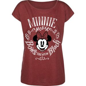 Mickey & Minnie Mouse Minni Maus - Bows Dámské tričko směs červené
