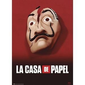 Haus des Geldes La Casa De Papel - Maske plakát vícebarevný