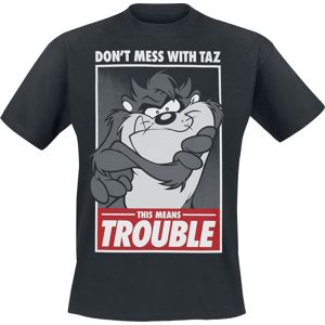 Looney Tunes This Means Trouble Tričko černá