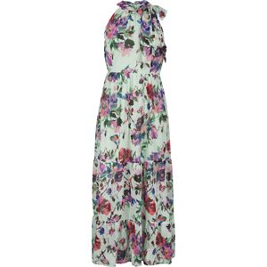 QED London Maxi šaty s květovým potiskem a zavazováním kolem krku Šaty vícebarevný