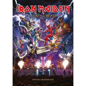 Iron Maiden Wandkalender 2021 Nástenný kalendár vícebarevný