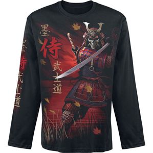 Spiral Samurai Tričko s dlouhým rukávem černá