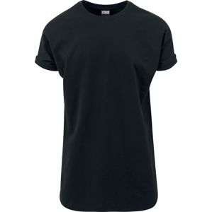 Urban Classics Dlouhé tričko se zahnutými manžety Tričko černá