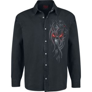 Spiral Steampunk Skull košile černá