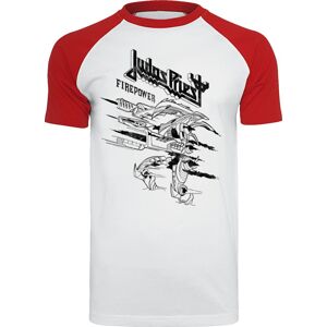 Judas Priest Firepower Tričko bílá/cervená
