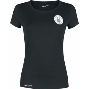 EMP Basic Collection Schwarzes T-Shirt mit Rundhalsausschnitt Dámské tričko černá