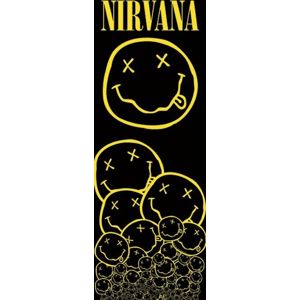 Nirvana Smiley vlajka na dvere vícebarevný