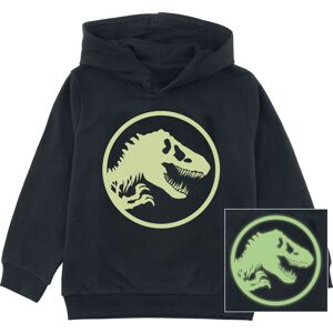 Jurassic Park Kids - Jurassic World - Logo - Glow In The Dark detská mikina s kapucí černá