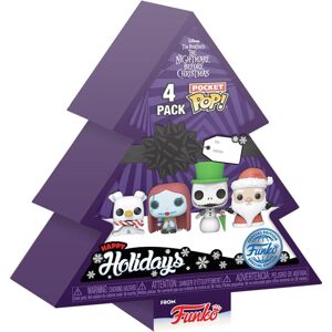 The Nightmare Before Christmas Sada 4 ks Pocket POP! Happy Holidays Tree Box Klíčenka vícebarevný