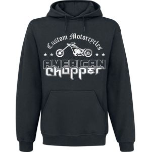 American Chopper Washed Logo mikina s kapucí černá