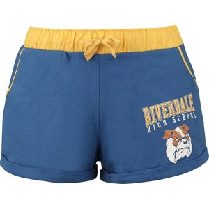 Riverdale Bulldogs Dámské kraťasy - Hotpants modrá/žlutá