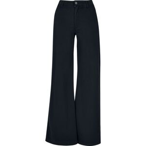 Urban Classics Dámské, široké kalhoty s vysokým pásem Dámské kalhoty černá