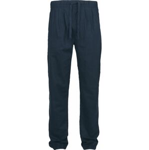 RED by EMP Námořnicky-modré látkové kalhoty s elastickým pasem a šňůrkou Kalhoty námořnická modrá