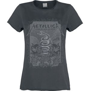Metallica Amplified Collection - The Black Album Diamante dívcí tricko charcoal