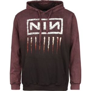 Nine Inch Nails Downward Spiral Mikina s kapucí tmavě červená