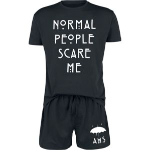 American Horror Story Normal People Scare Me pyžama černá