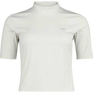 Fila Cropped přiléhavé tričko S7 Tričko šedobílá