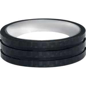 prsten z nerezovej oceli Prsten černá