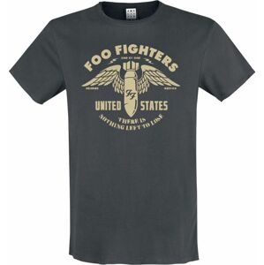 Foo Fighters Amplified Collection - One By One Tričko charcoal