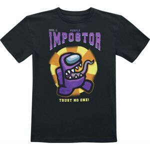 Among Us Kids - Purple Imposter detské tricko černá
