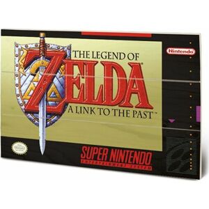 The Legend Of Zelda Super Nintendo Cover Drevená nástenná dekorace vícebarevný
