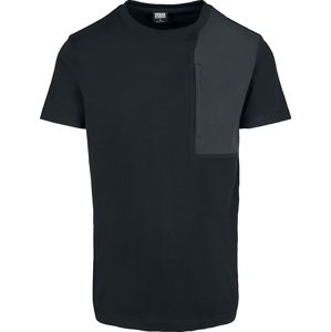 Urban Classics Military tričko s kapsou na rukávu tricko černá