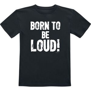 Sprüche Born To Be Loud detské tricko černá