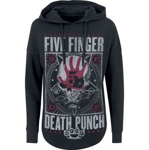 Five Finger Death Punch Star Skull Dámská mikina s kapucí černá/použitý vzhled