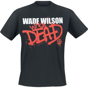 Deadpool Wade Wilson - Who`s Dead tricko černá