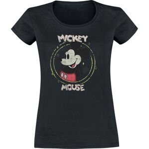 Mickey & Minnie Mouse Happy Mickey Dámské tričko černá