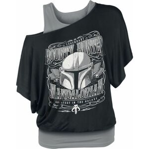 Star Wars The Mandalorian - Bounty Hunter Dámské tričko cerná/šedá